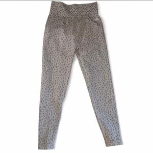 AYBL Gray Leopard Ribbed High-Rise Leggings